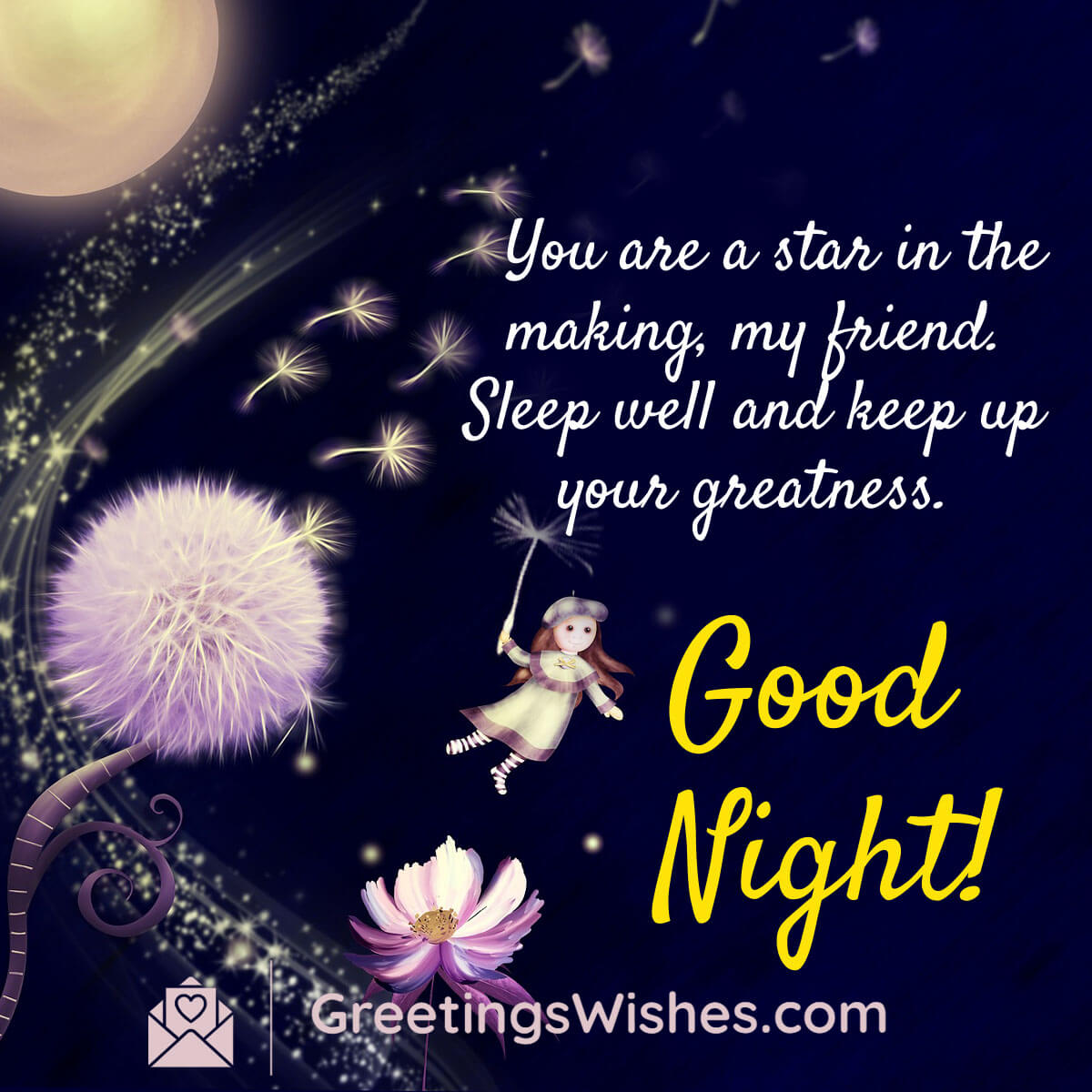 Inspirational Good Night Greetings - Greetings Wishes