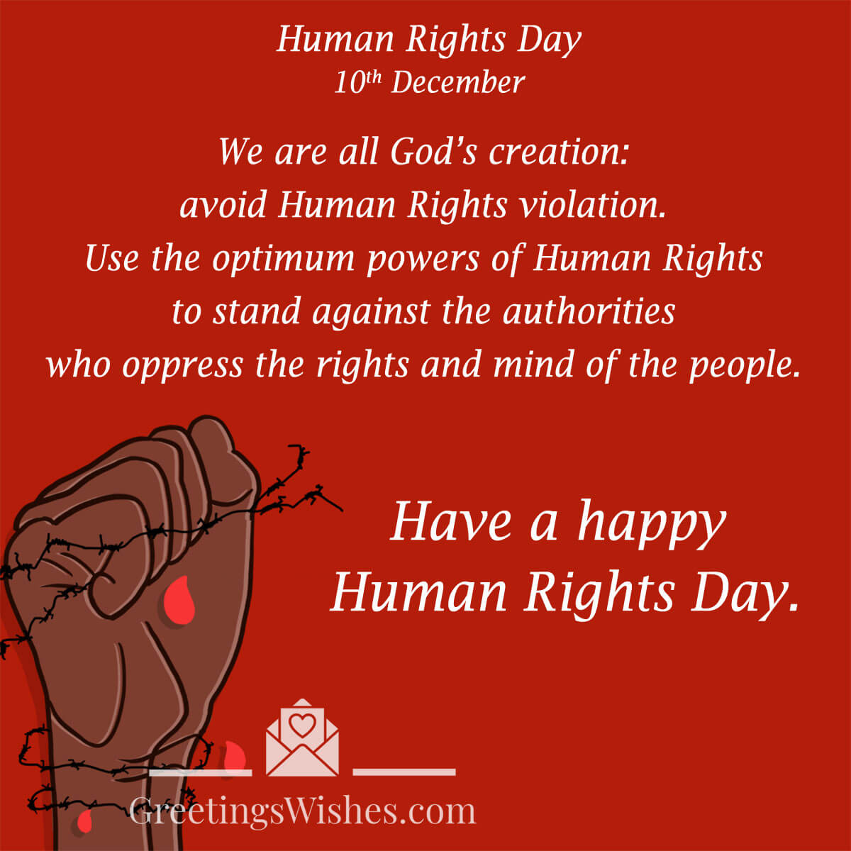 Human Rights Day Greeting