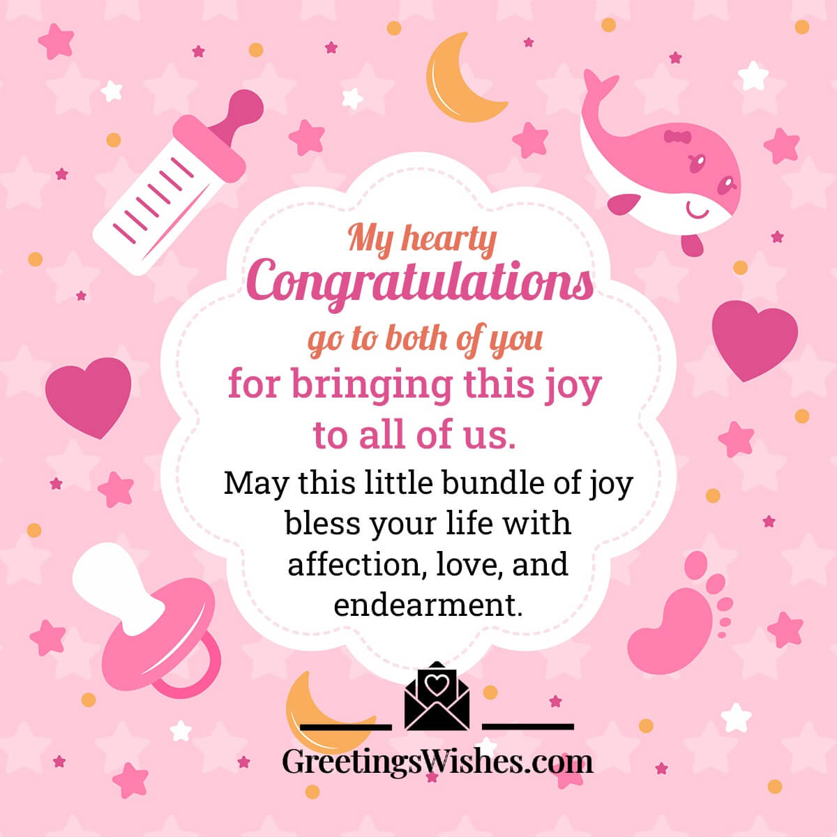 Congratulations Baby Girl - Greetings Wishes