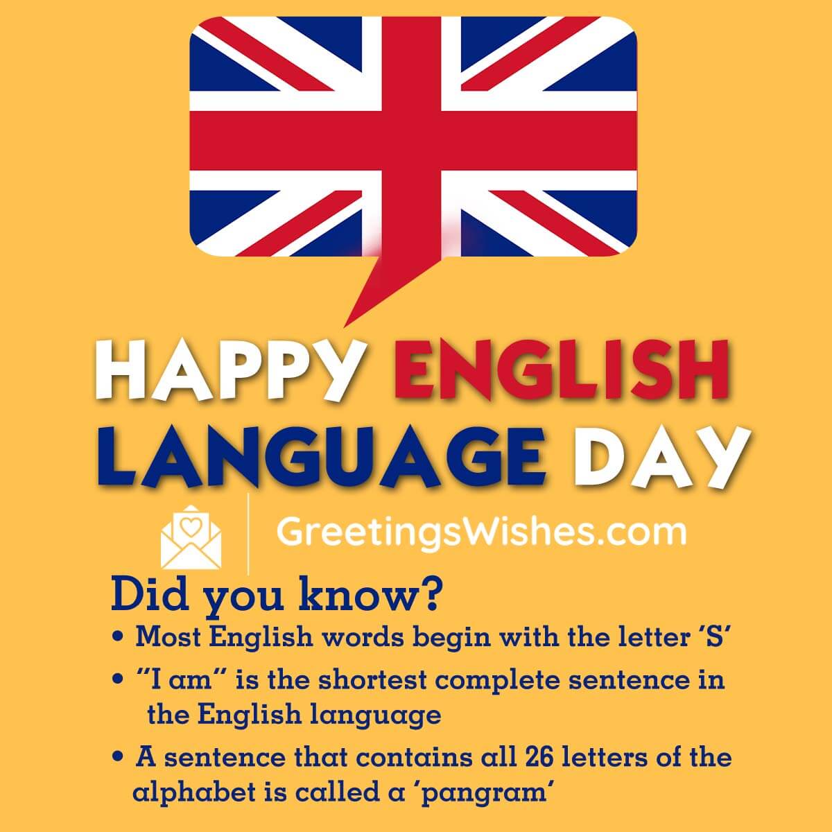 English Day Greetings