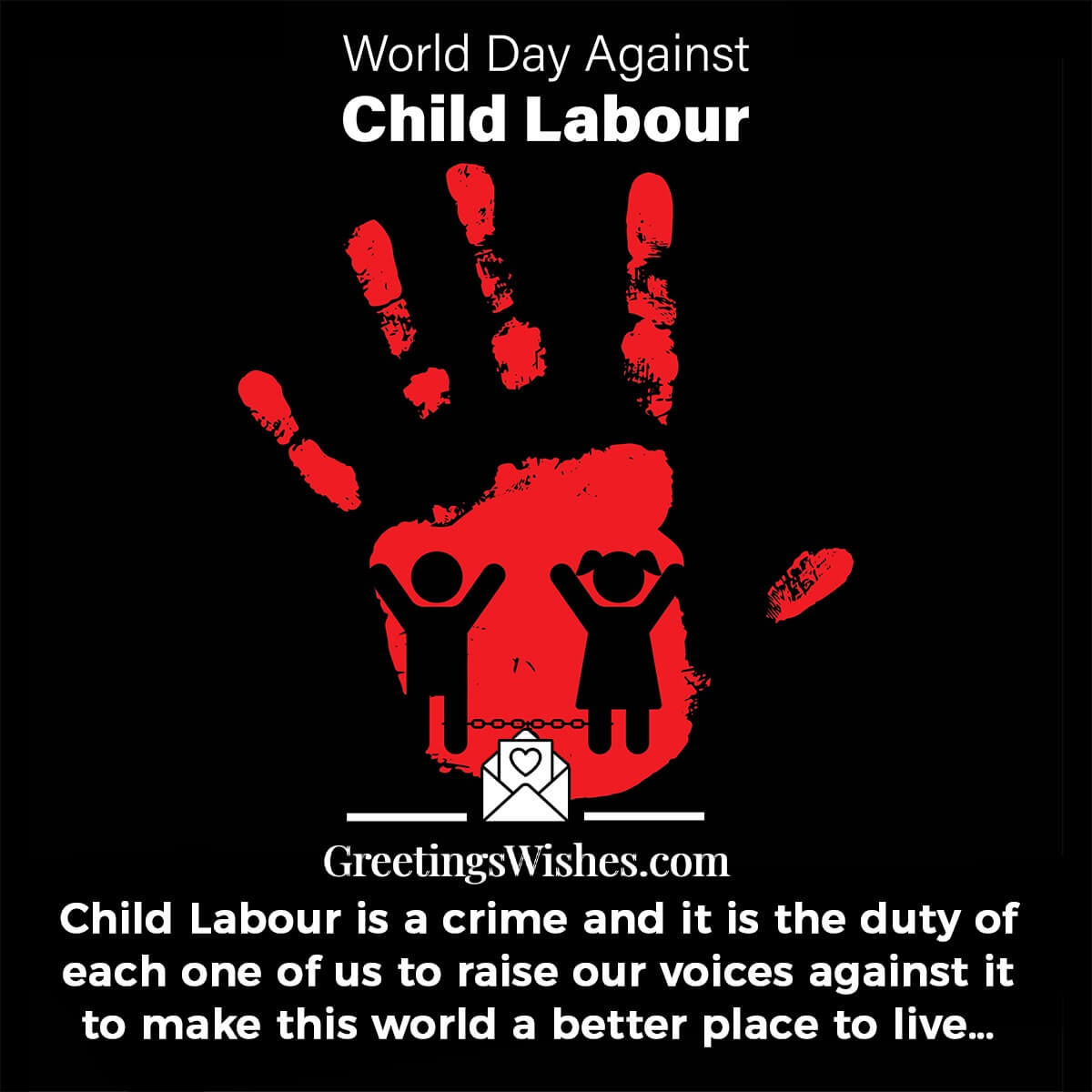 Vector Illustration For World Day Against Child Labor Day 12 Jun