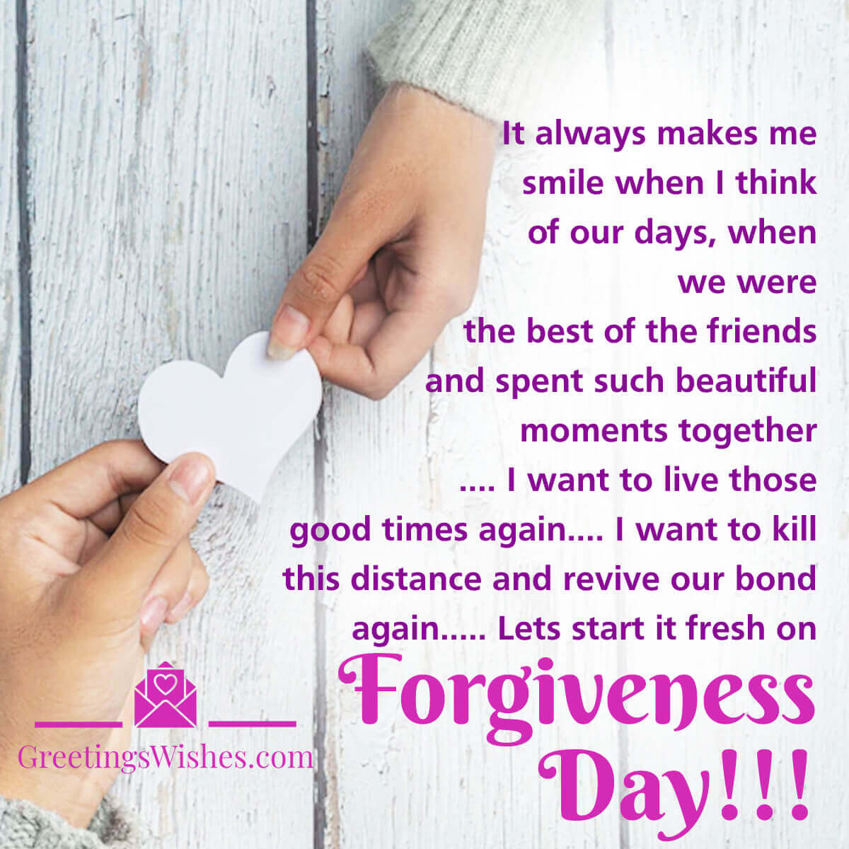 Global Forgiveness Day