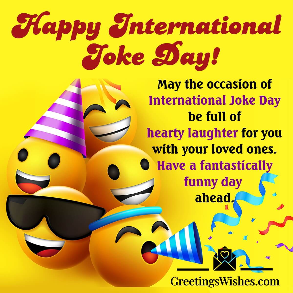 Happy International Joke Day Wish