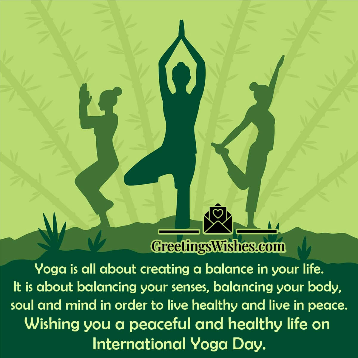 International Yoga Day Greeting Card