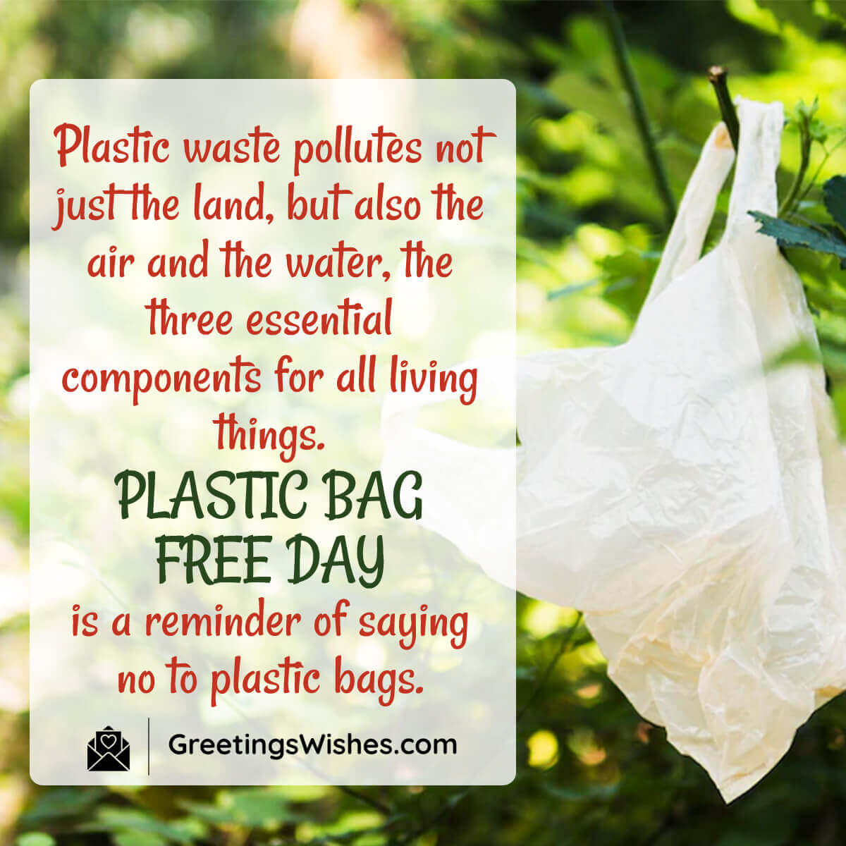 Plastic Bag Free Day Images