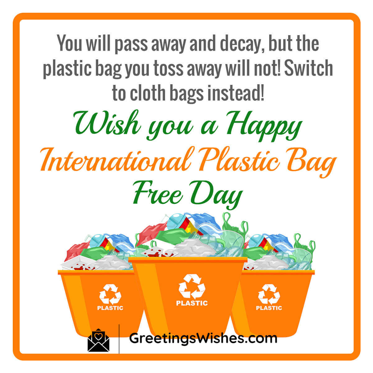 Plastic Bag Free Day Wishes