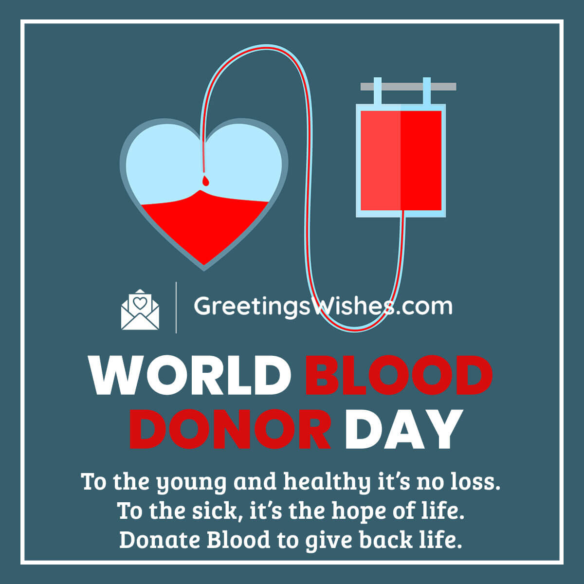 World Blood Donor Day Message