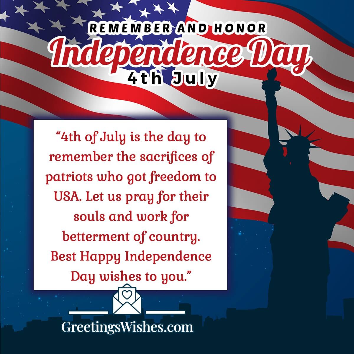 4th Of July Independence Day Message
