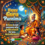 Happy Guru Purnima Inspirational Image