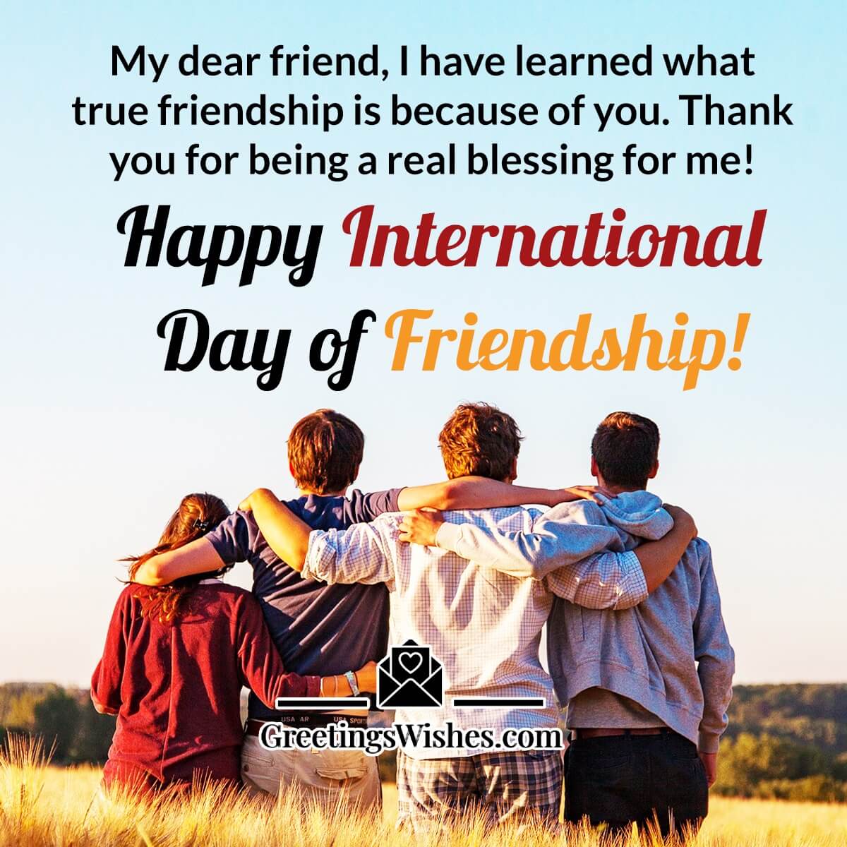 Happy International Day Of Friendship Message