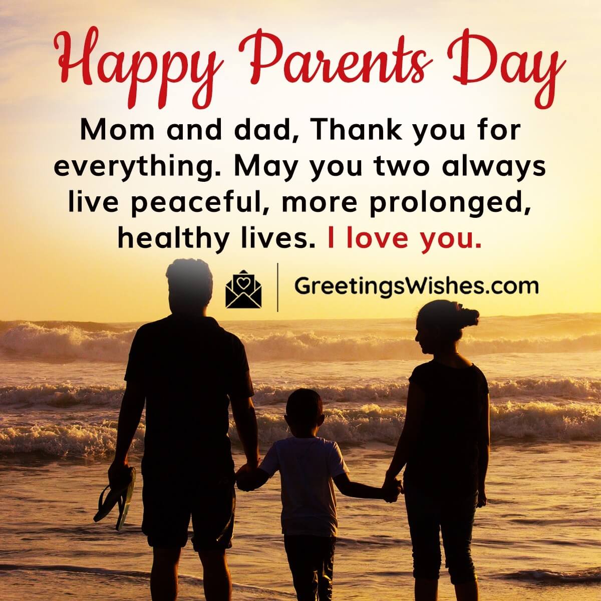 Happy Parents Day Thank You Message