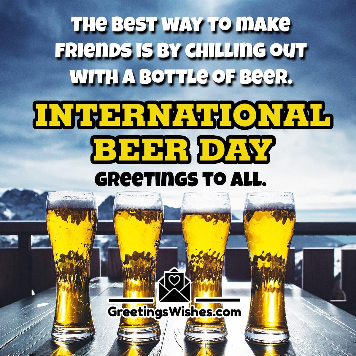 International Beer Day Greetings