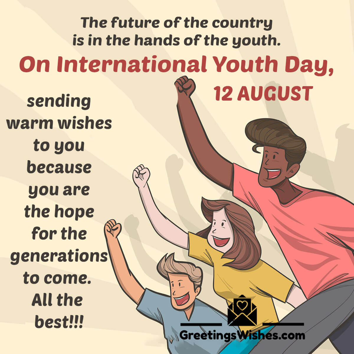 12 August International Youth Day Wishes