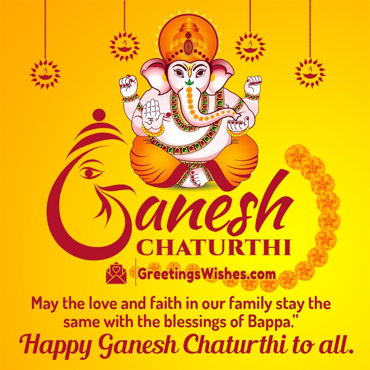 Ganesh Chaturthi Wishes For Family