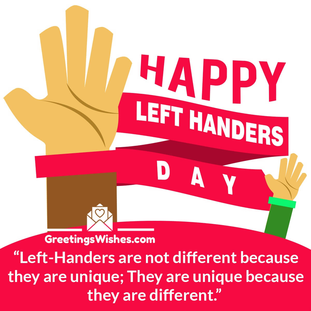 International Left Handers Day Greetings Messages (13th August)