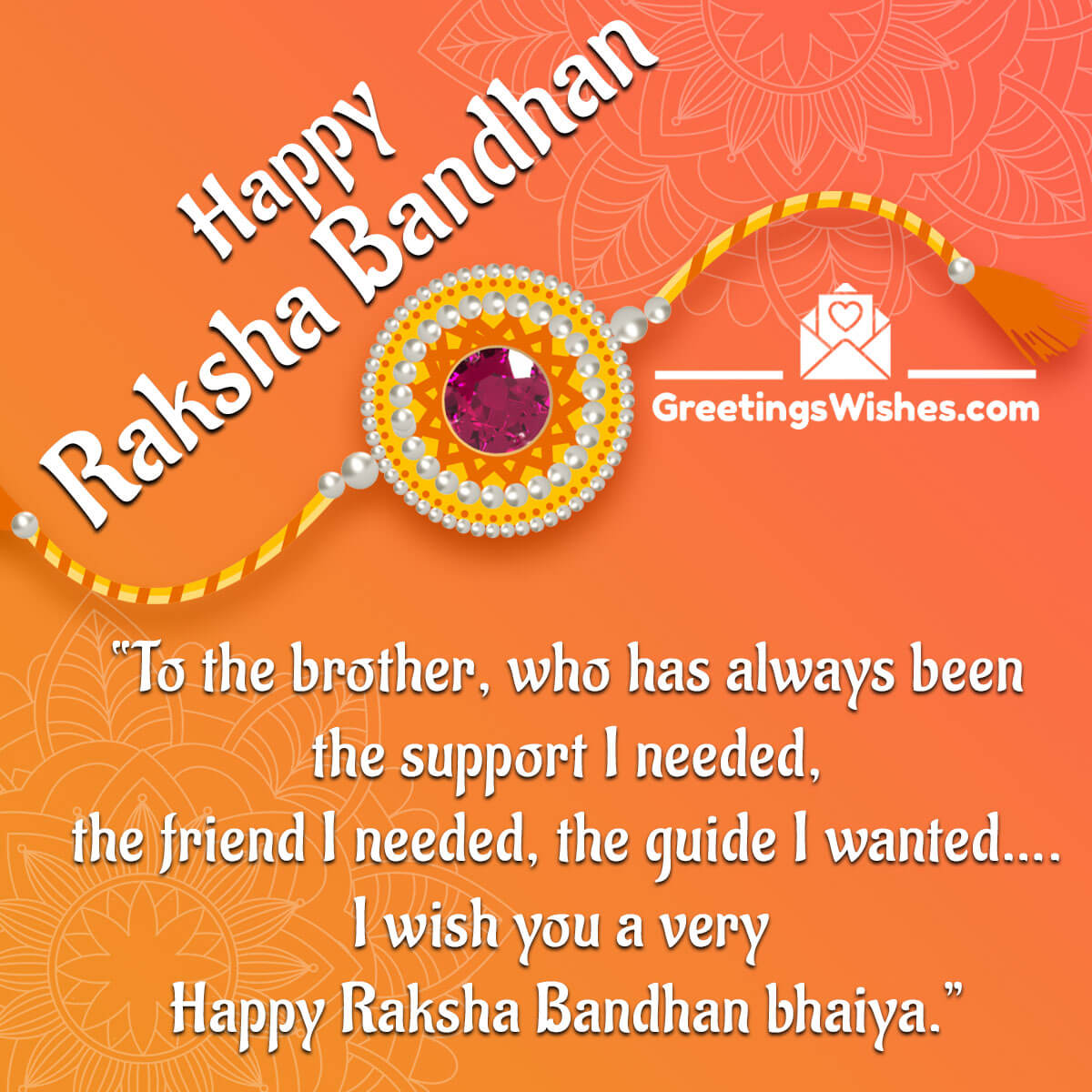 Happy Raksha Bandhan Wish For Brother