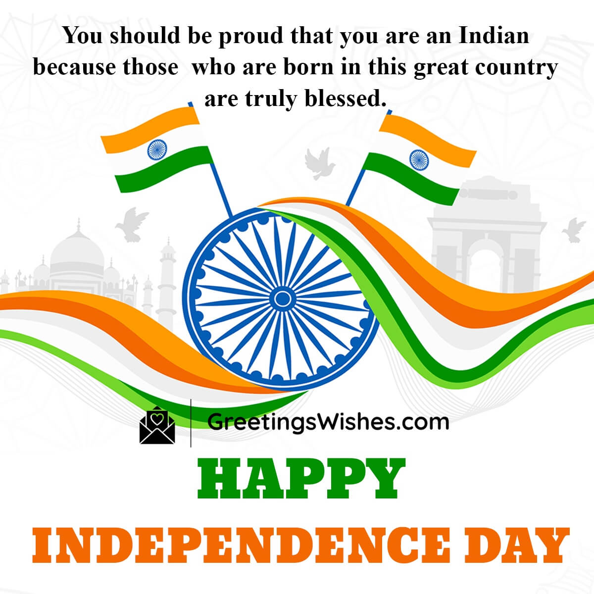 Proud Independence Day Message