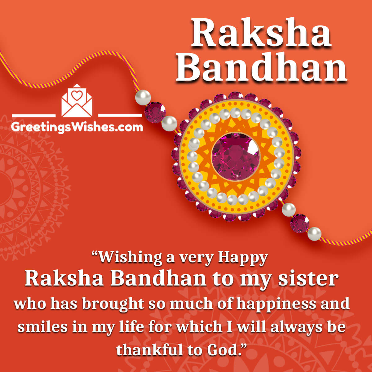 Raksha Bandhan Wishes For Sister