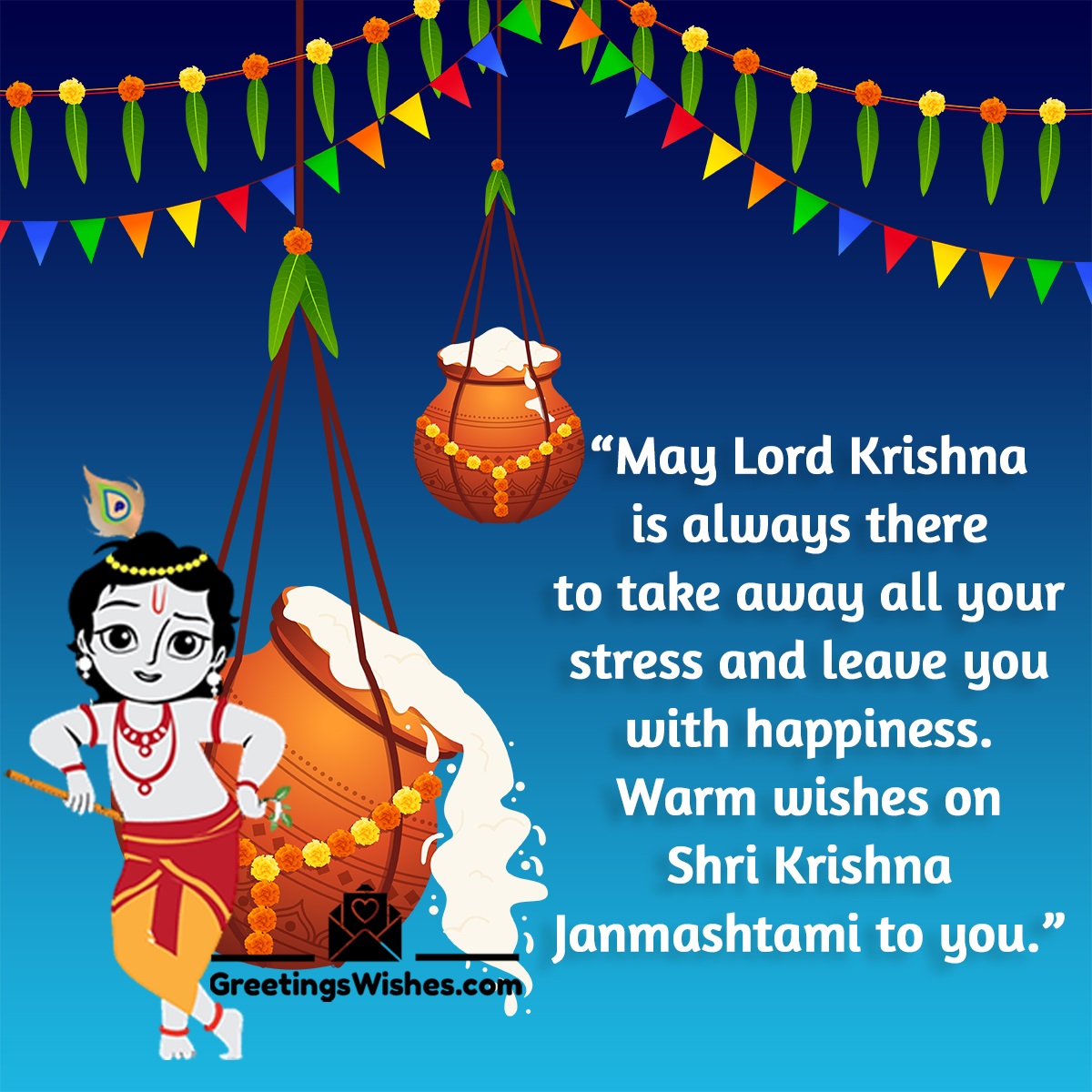 Warm Wishes On Krishna Janmashtami