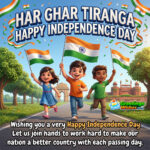 Wishing Happy Independence Day Of India