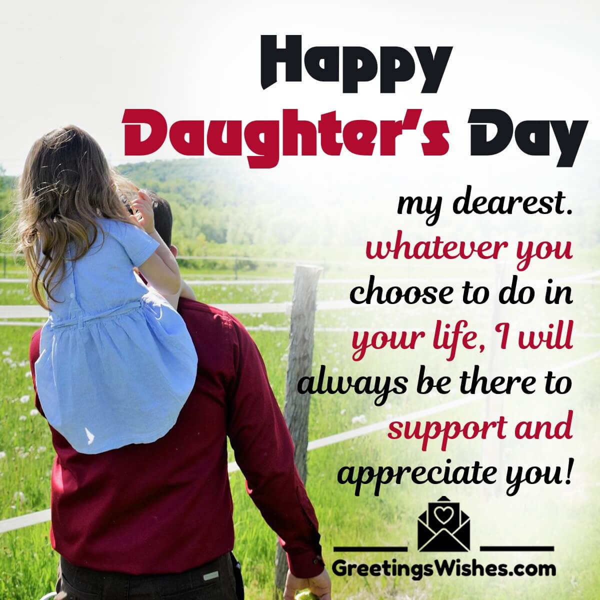 Happy Daughters Day Wish Image