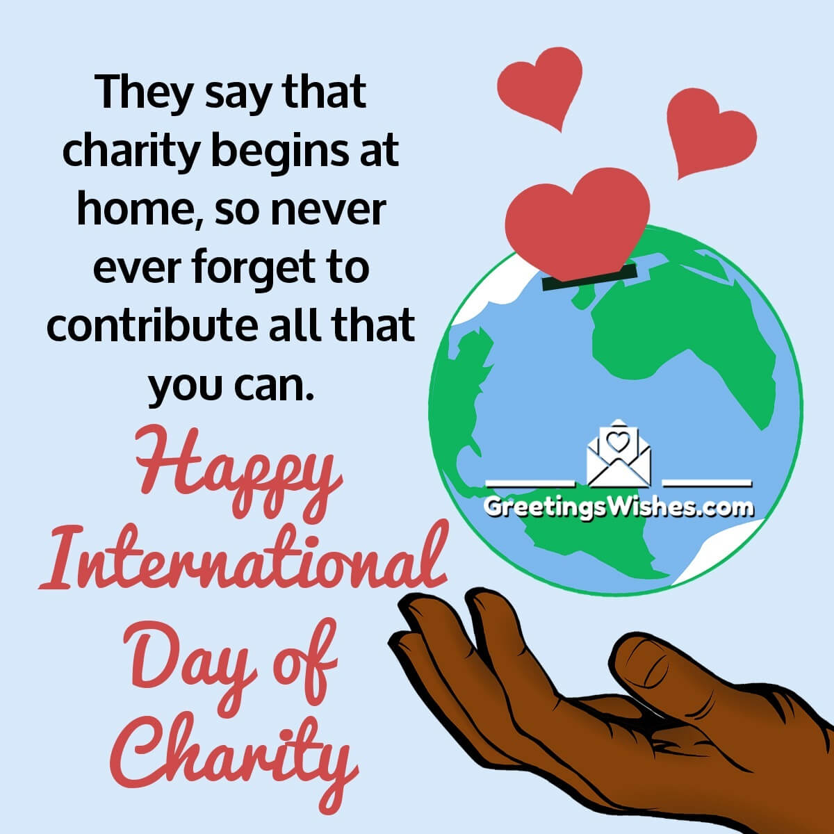 Happy International Day Of Charity Message