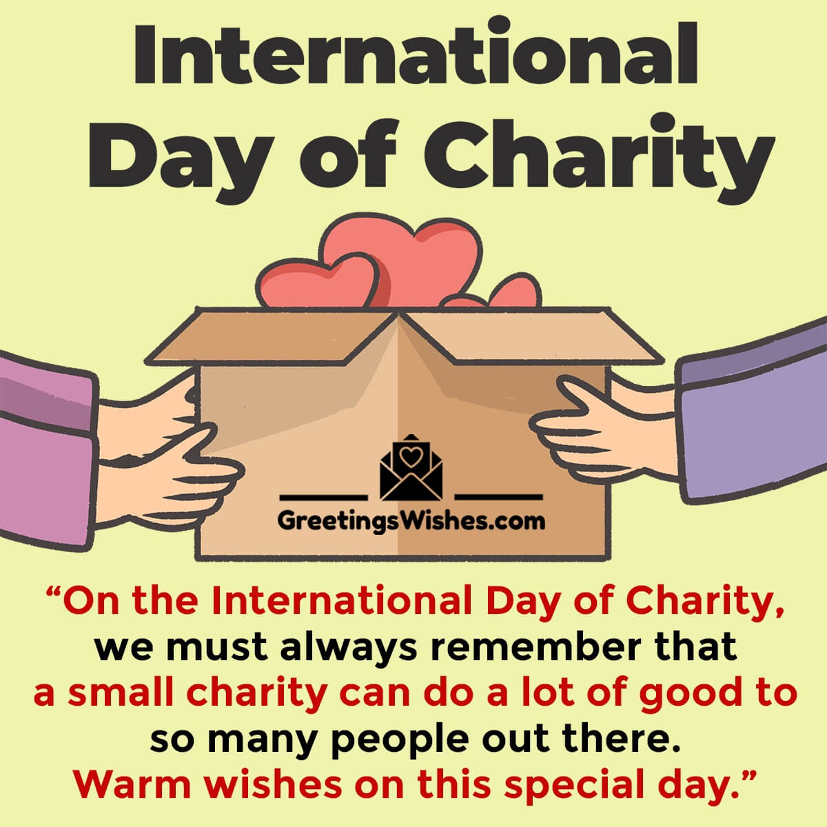 International Day Of Charity Messages