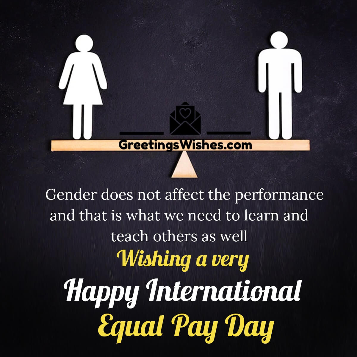 Wishing Happy International Equal Pay Day