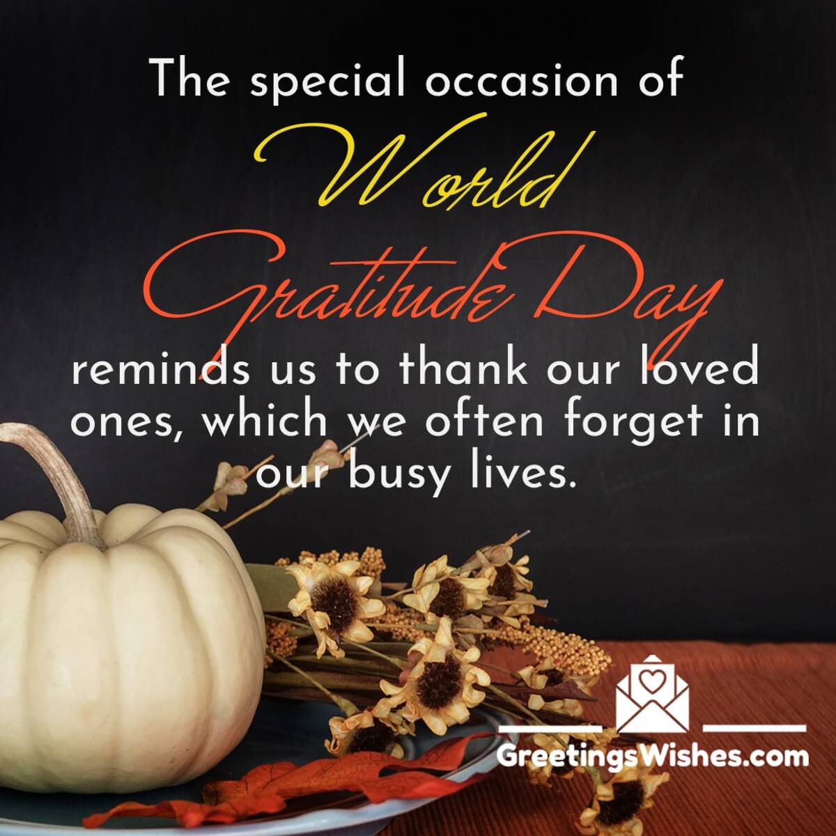 World Gratitude Day Wish For Loved Ones