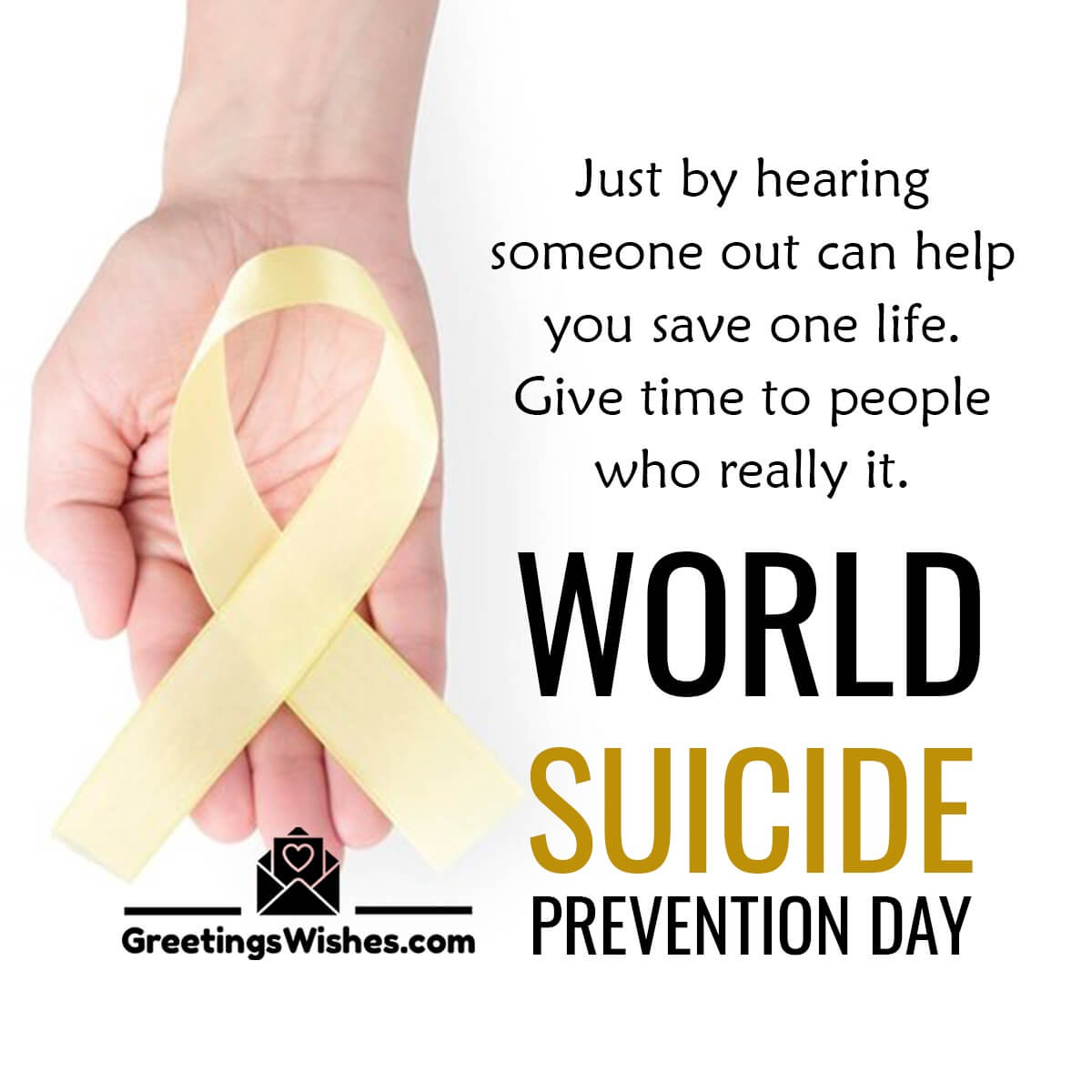 World Suicide Prevention Day Message