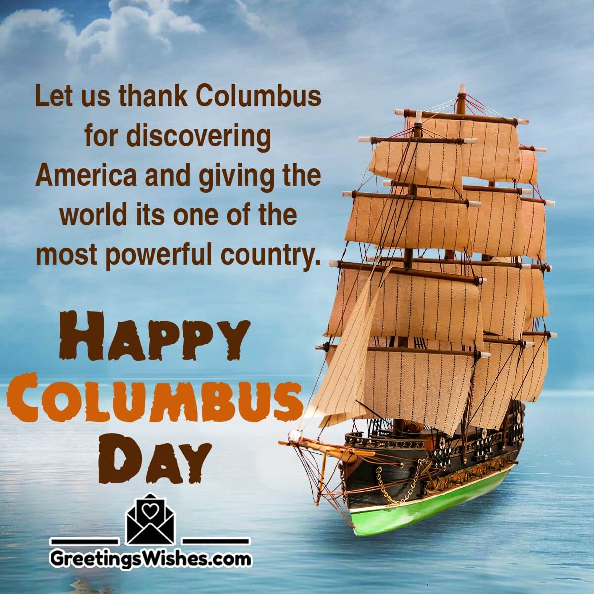 Columbus Day Thank You Messages