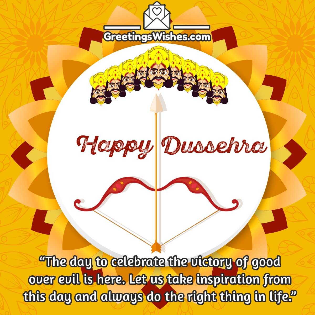 Happy Dussehra Message Pic