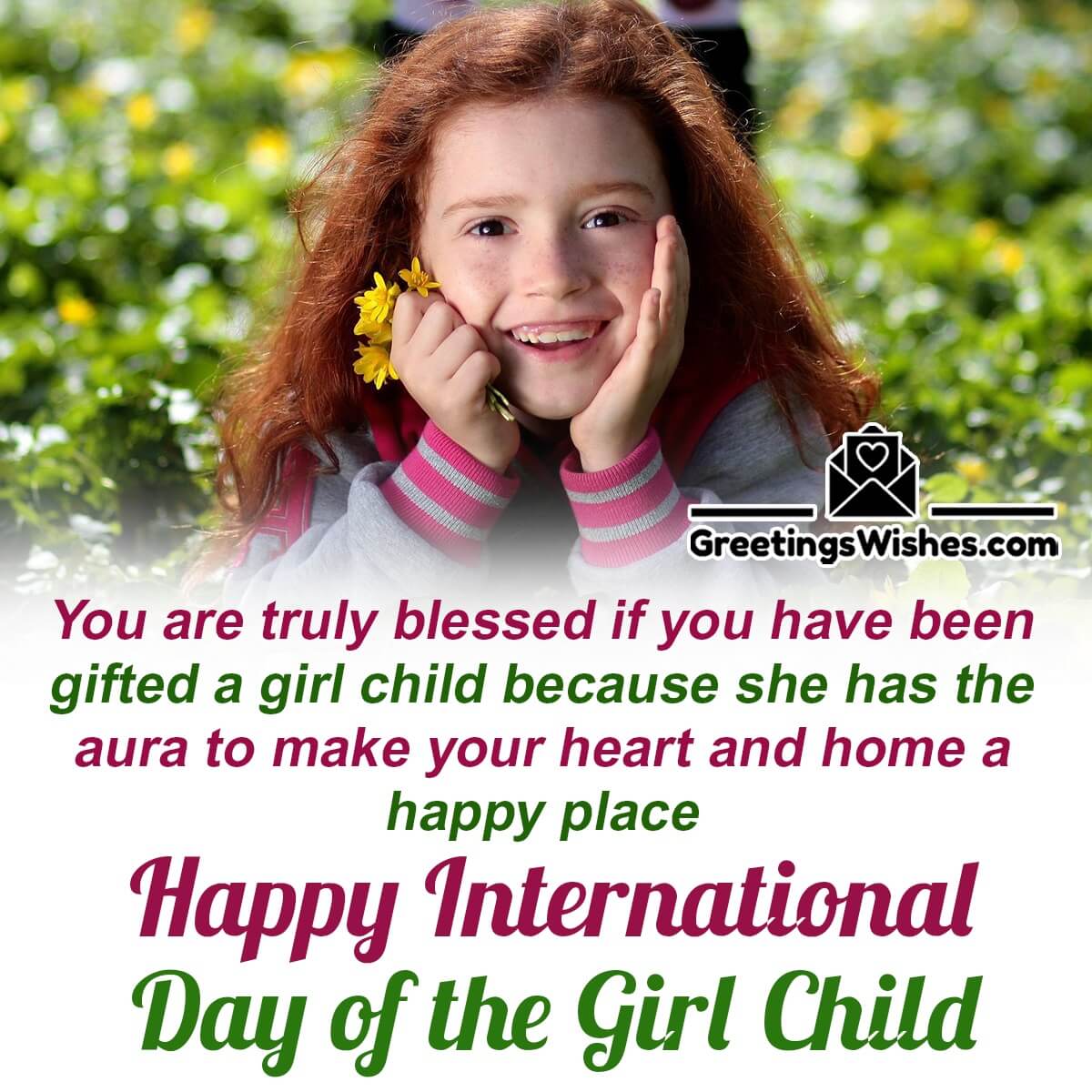 Happy International Day Of The Girl Child Message