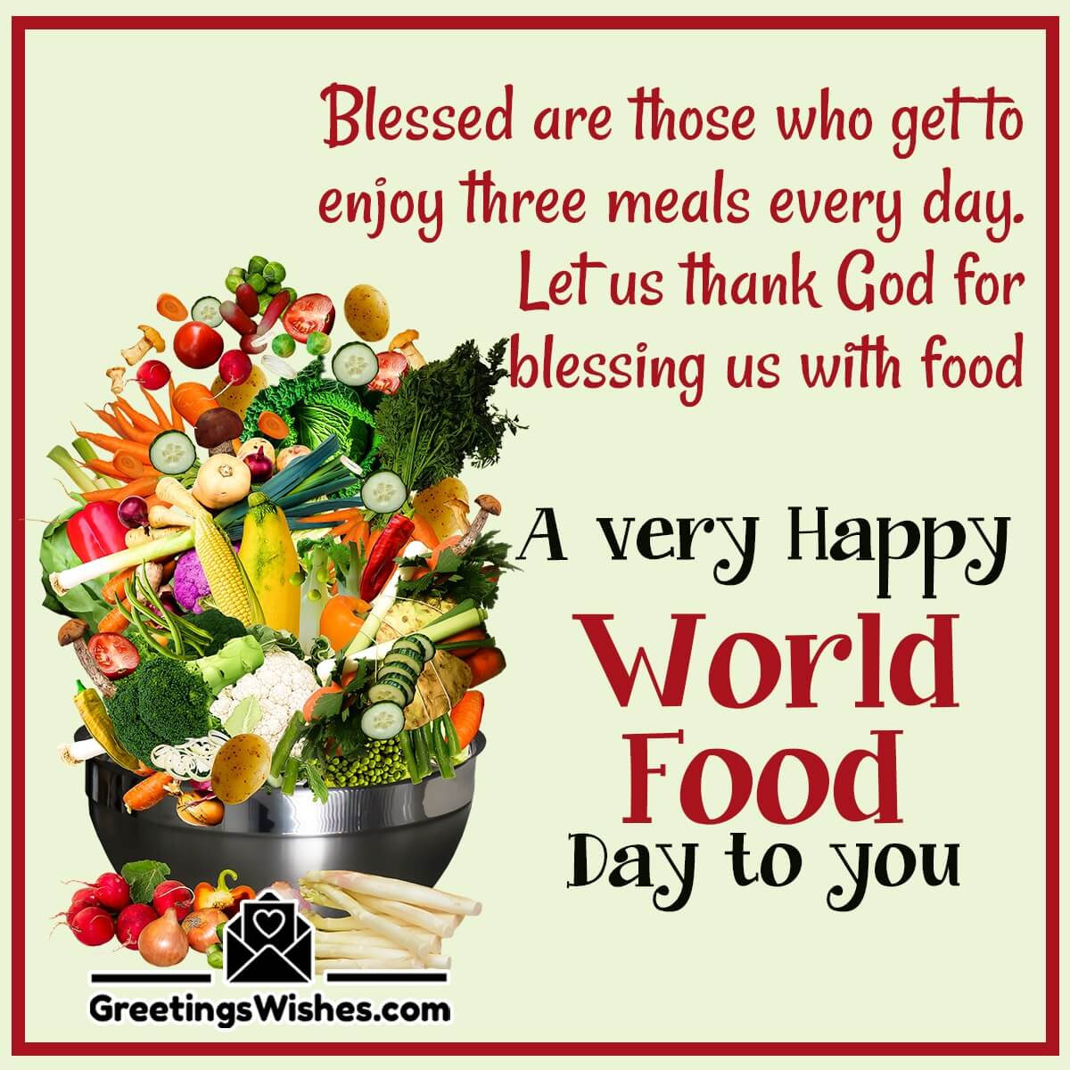 Happy World Food Day Wishes