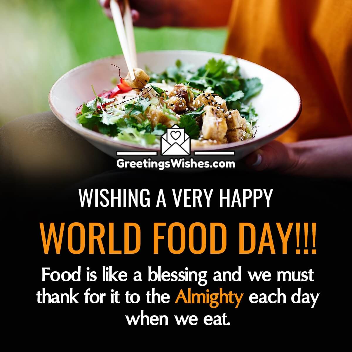 Wishing Happy World Food Day