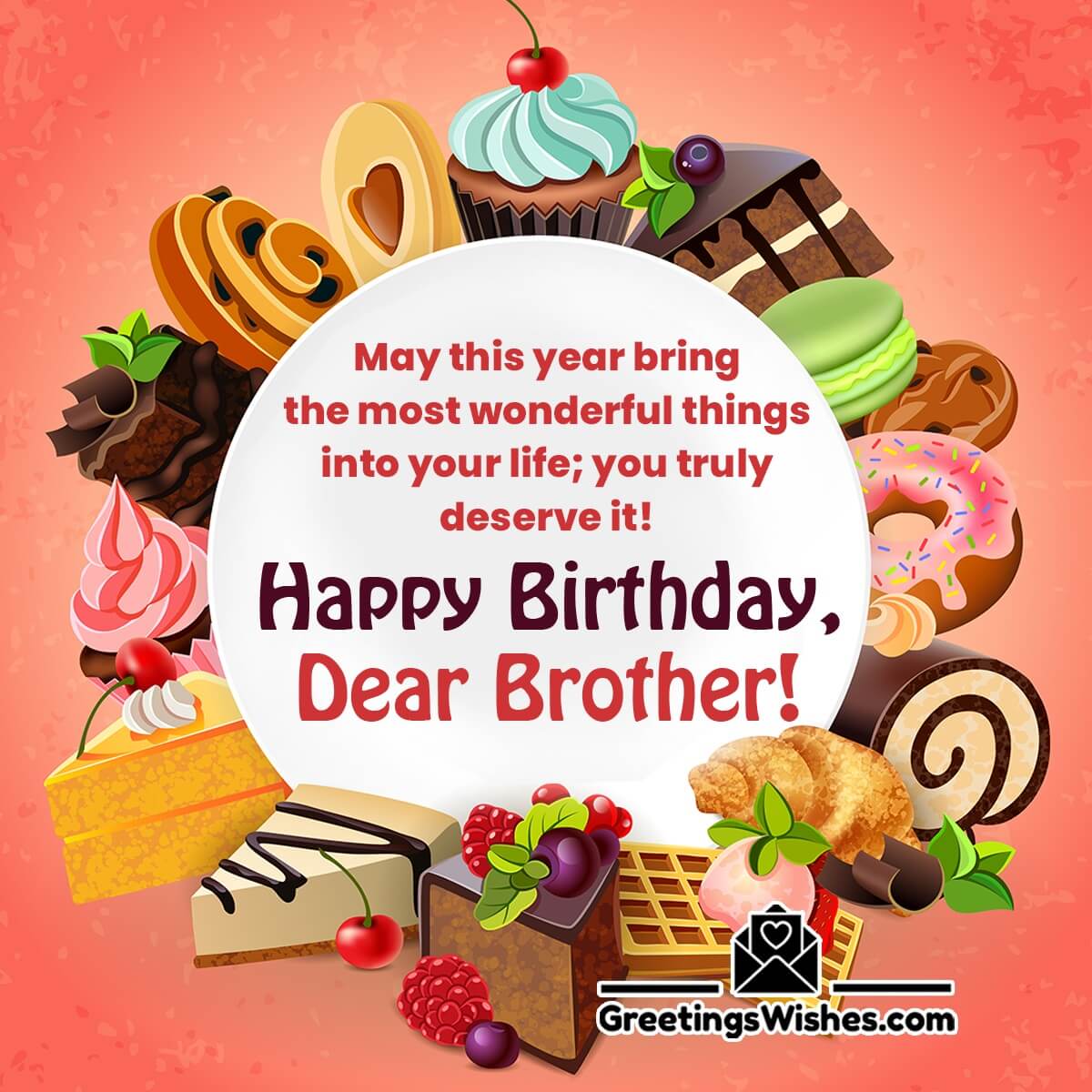 Wonderful Birthday Wish For Brother