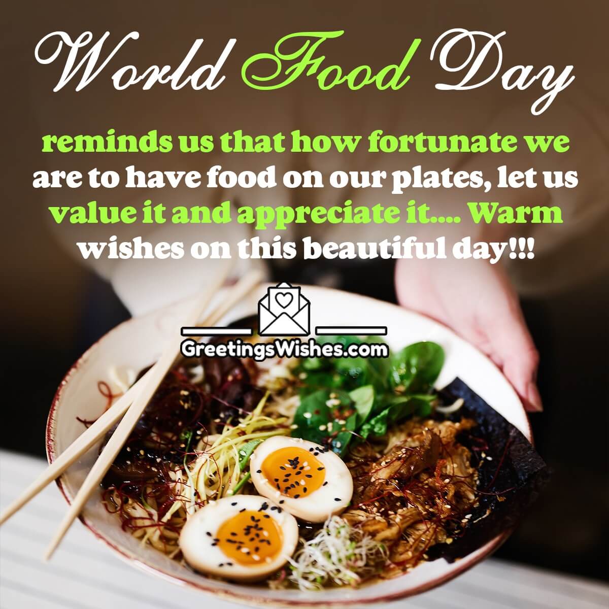 World Food Day Message