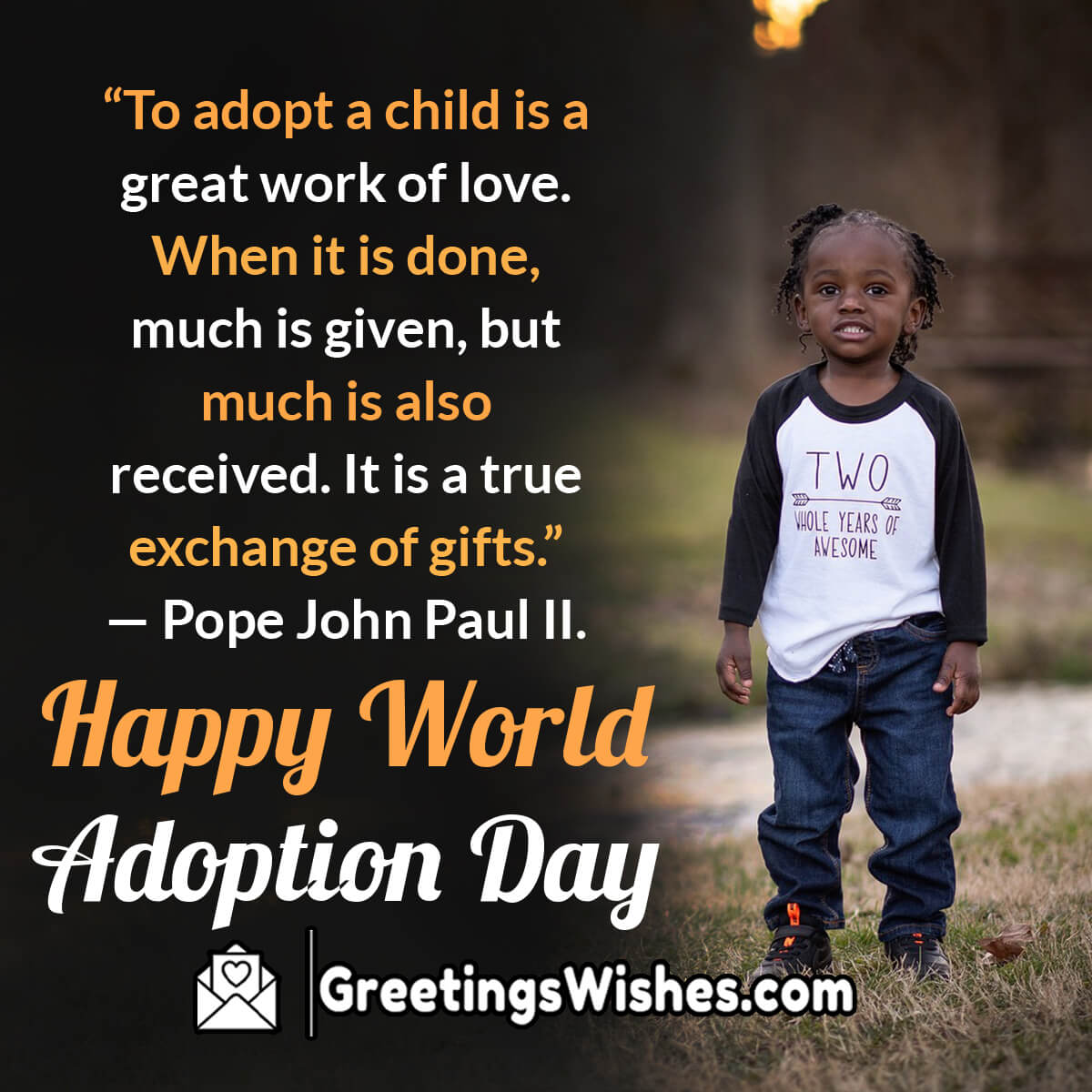 Best World Adoption Day Message