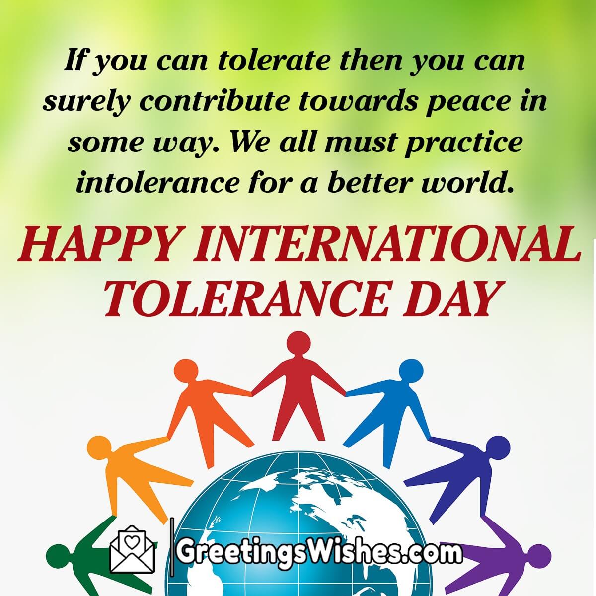 Happy International Tolerance Day Messages