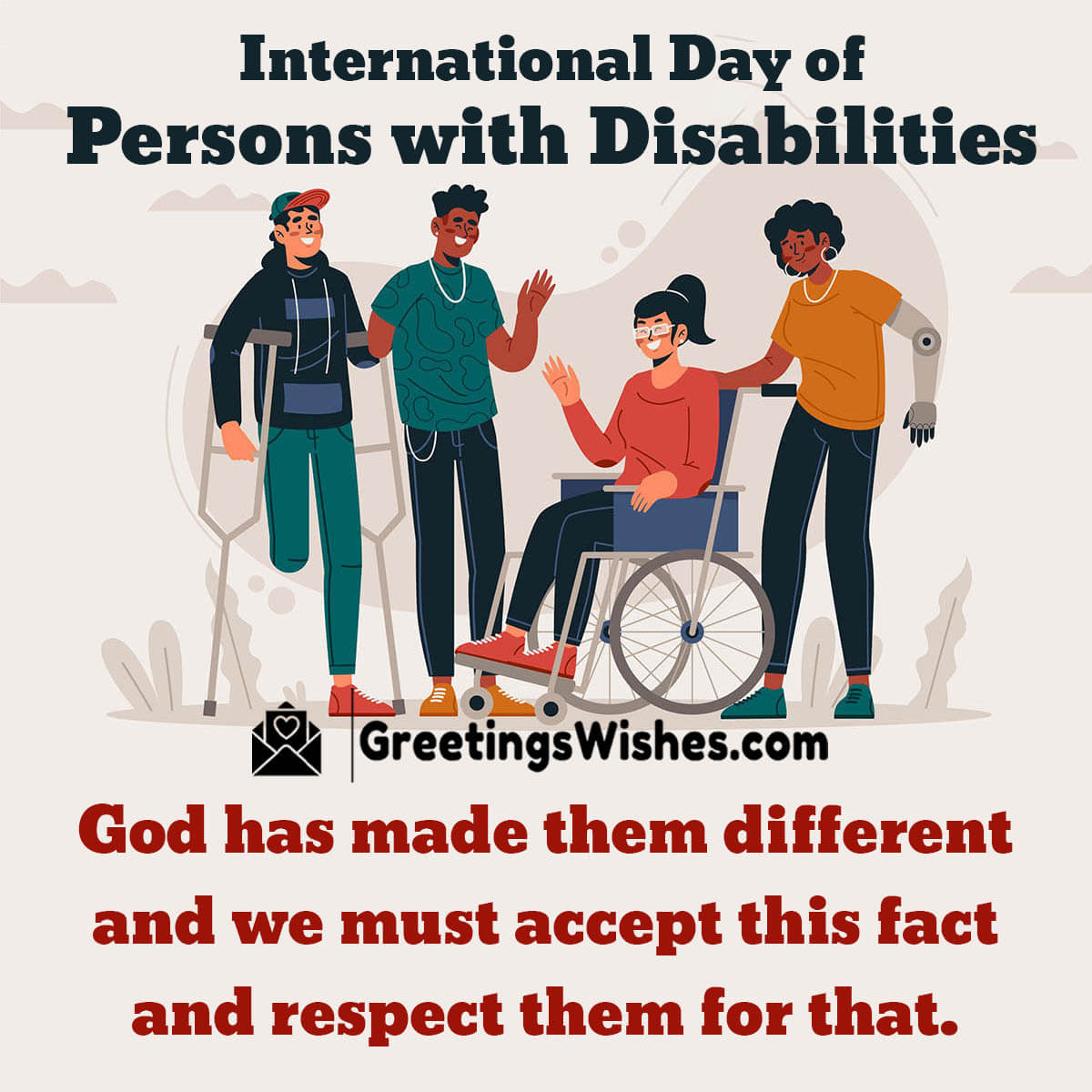 International Day Of Persons With Disabilities Message
