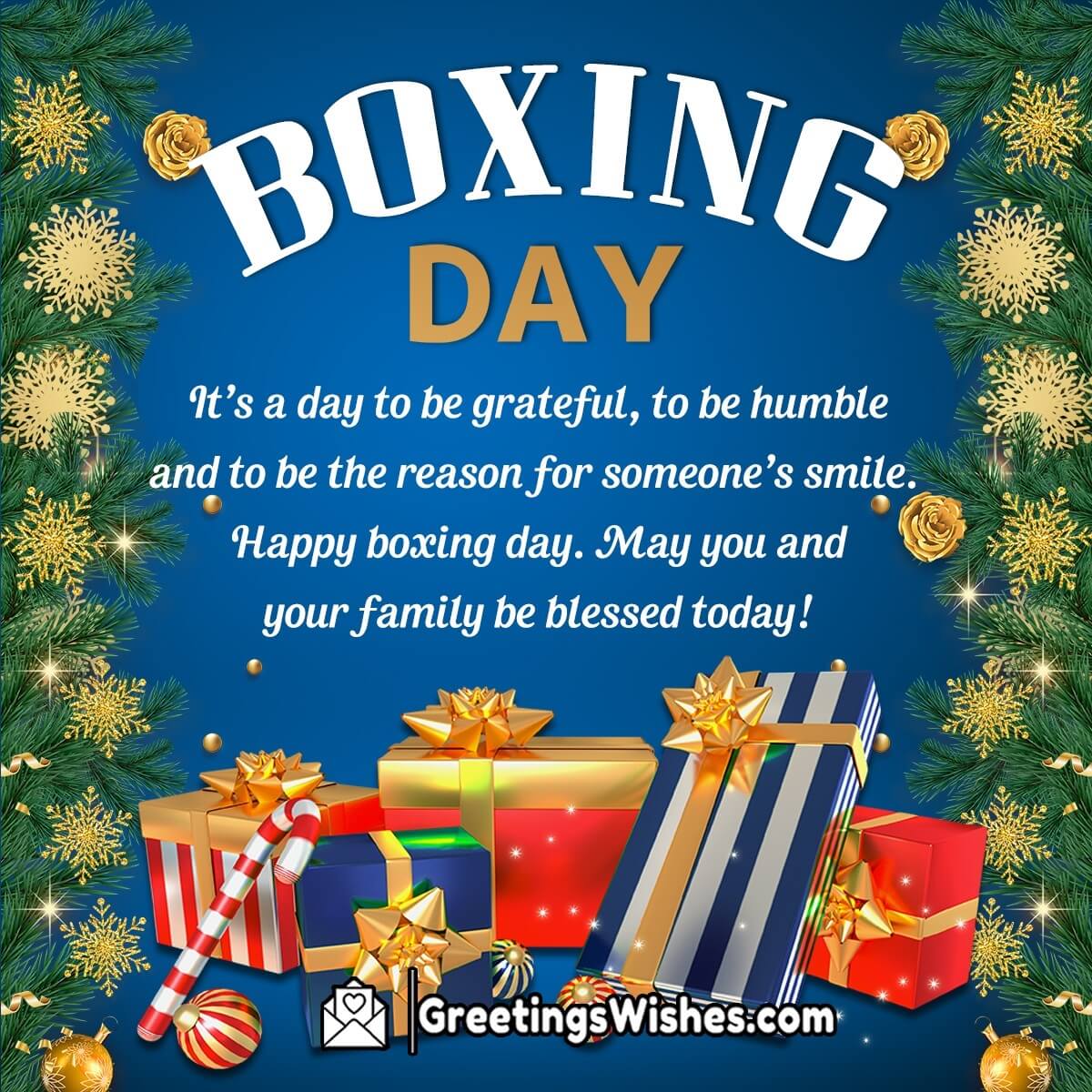 Boxing Day Greetings (26th December)