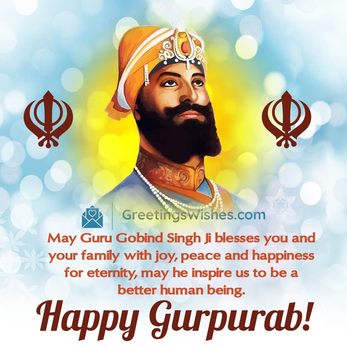 Happy Guru Gobind Singh Gurpurab Blessings