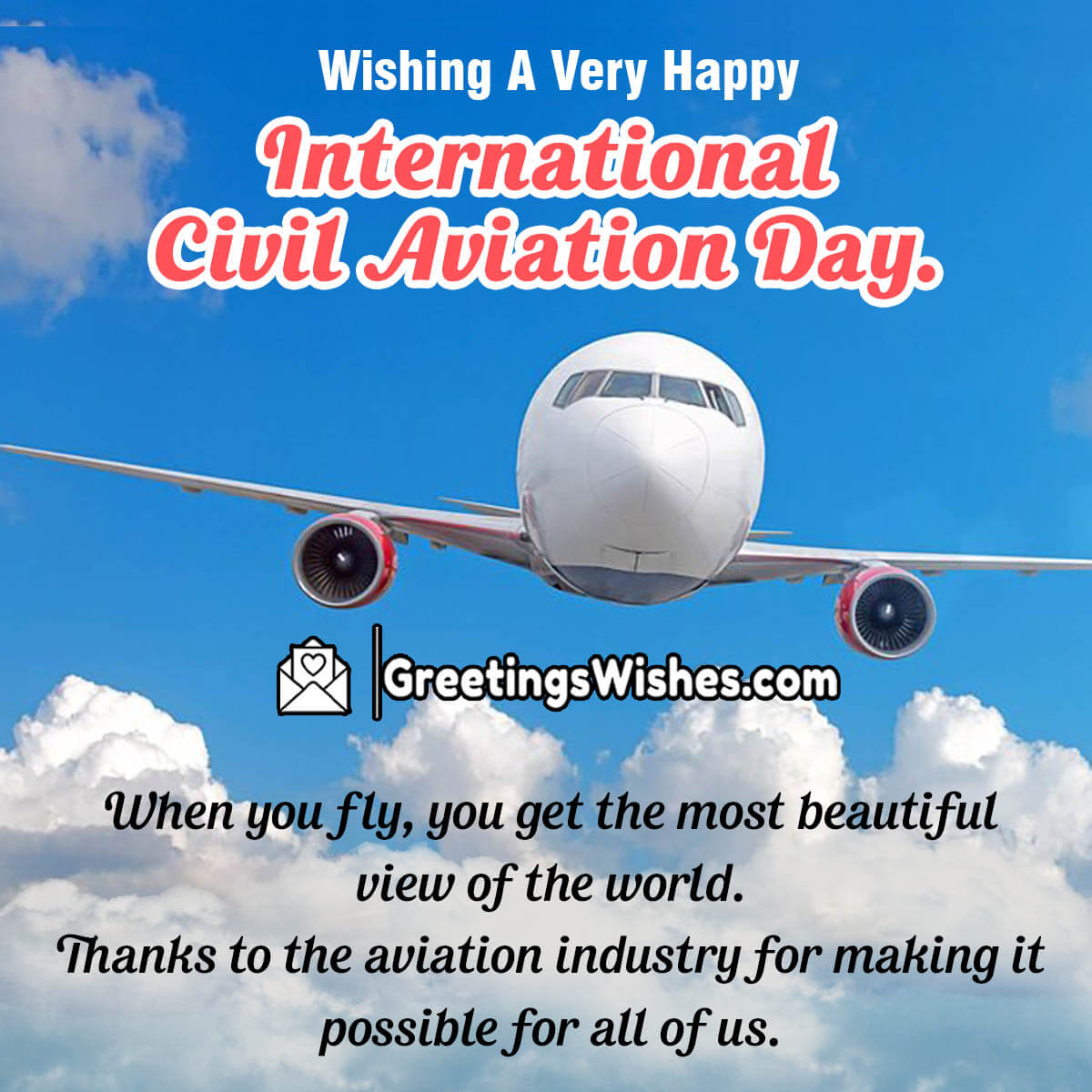 Happy International Civil Aviation Day Wishes