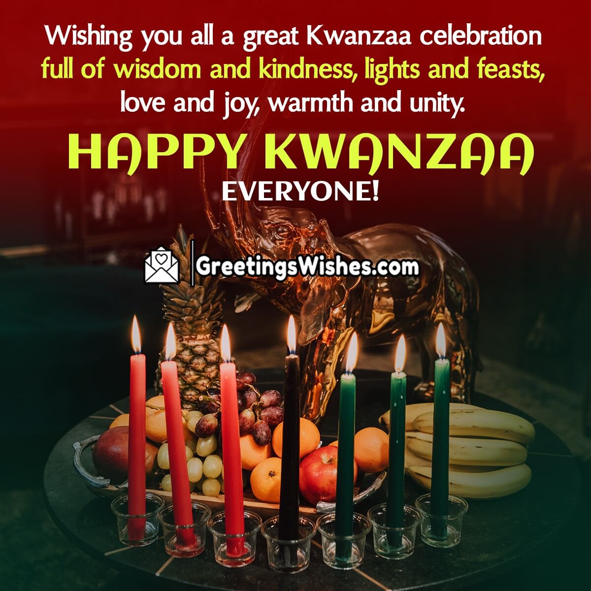 Happy Kwanzaa Wish Image