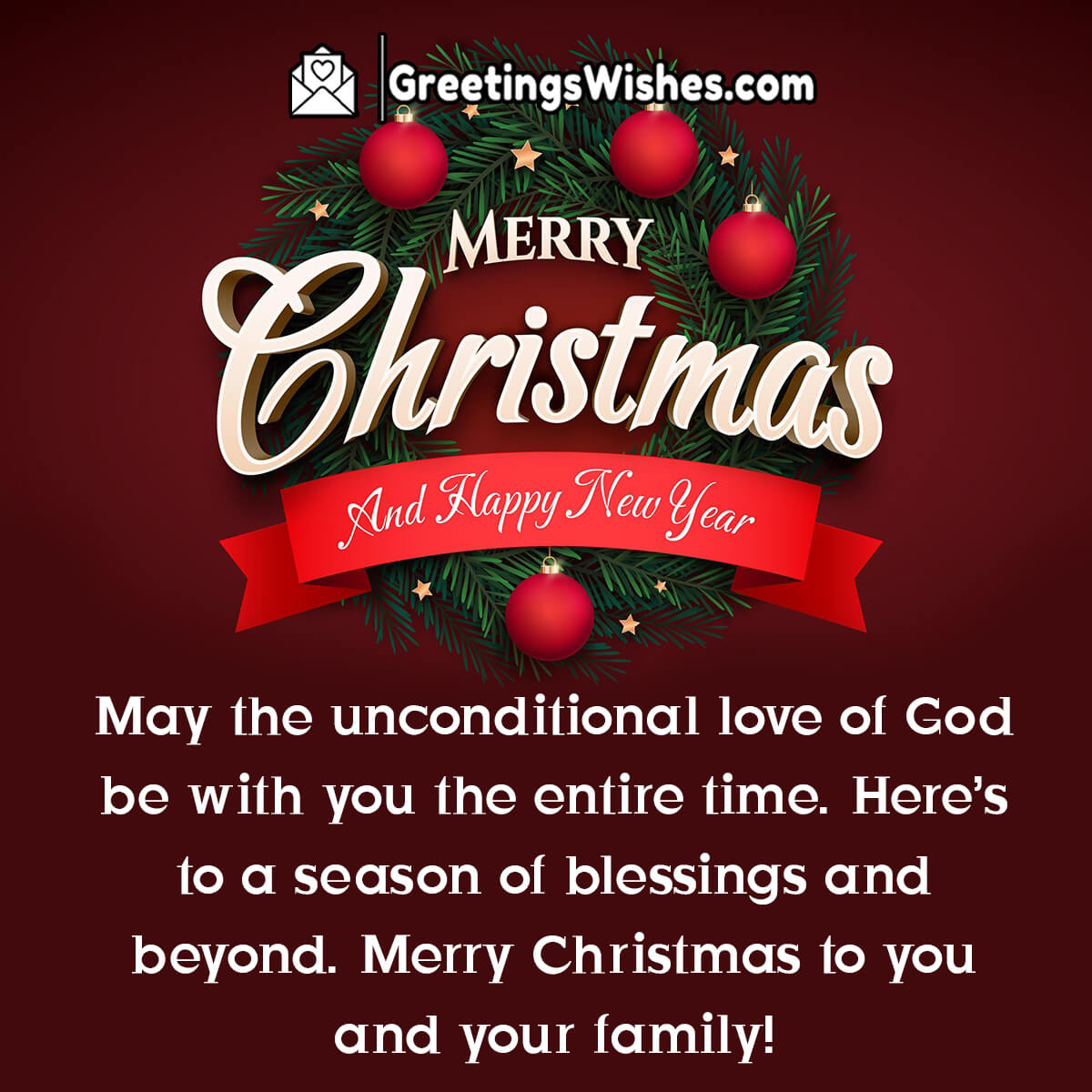 Merry Christmas Blessings Image