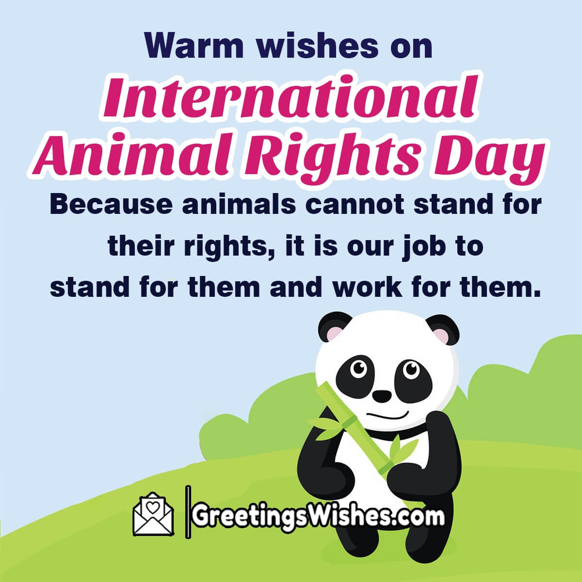 Warm wishes on International Animal Rights Day