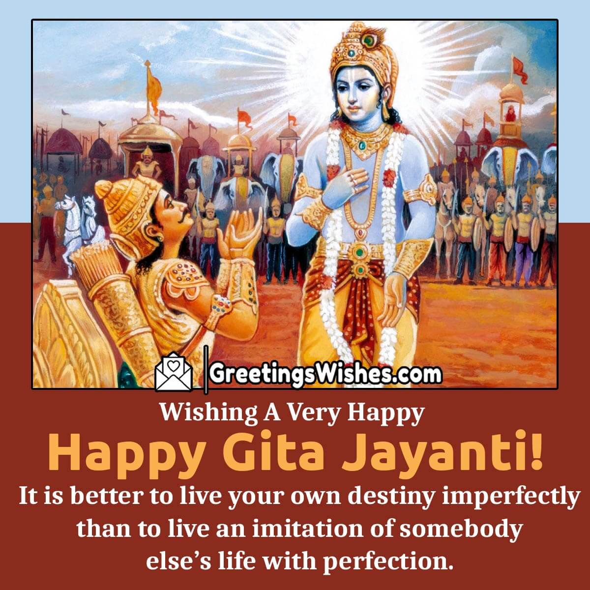 Wishing A Very Happy Gita Jayanti