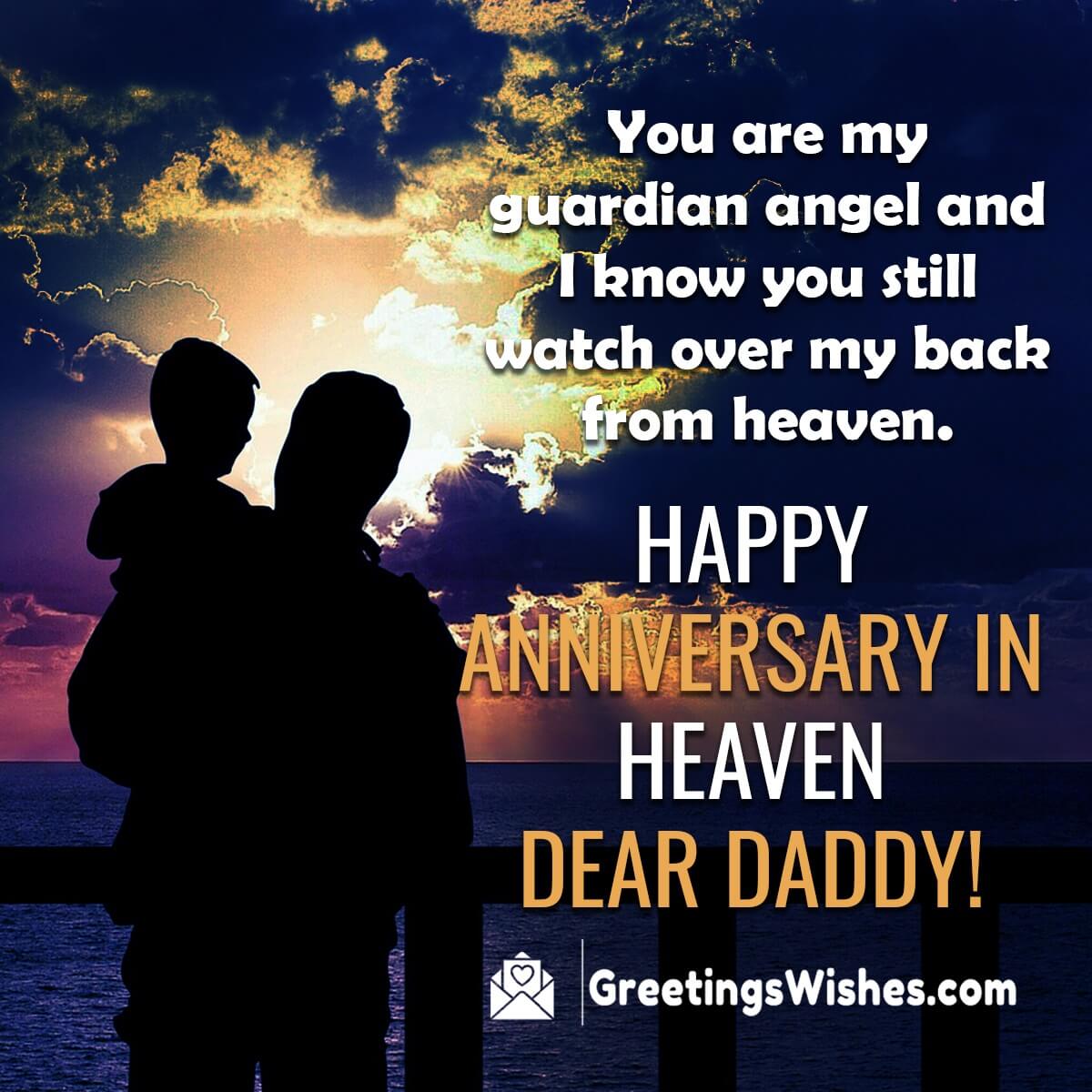 Happy Anniversary In Heaven Message For Daddy