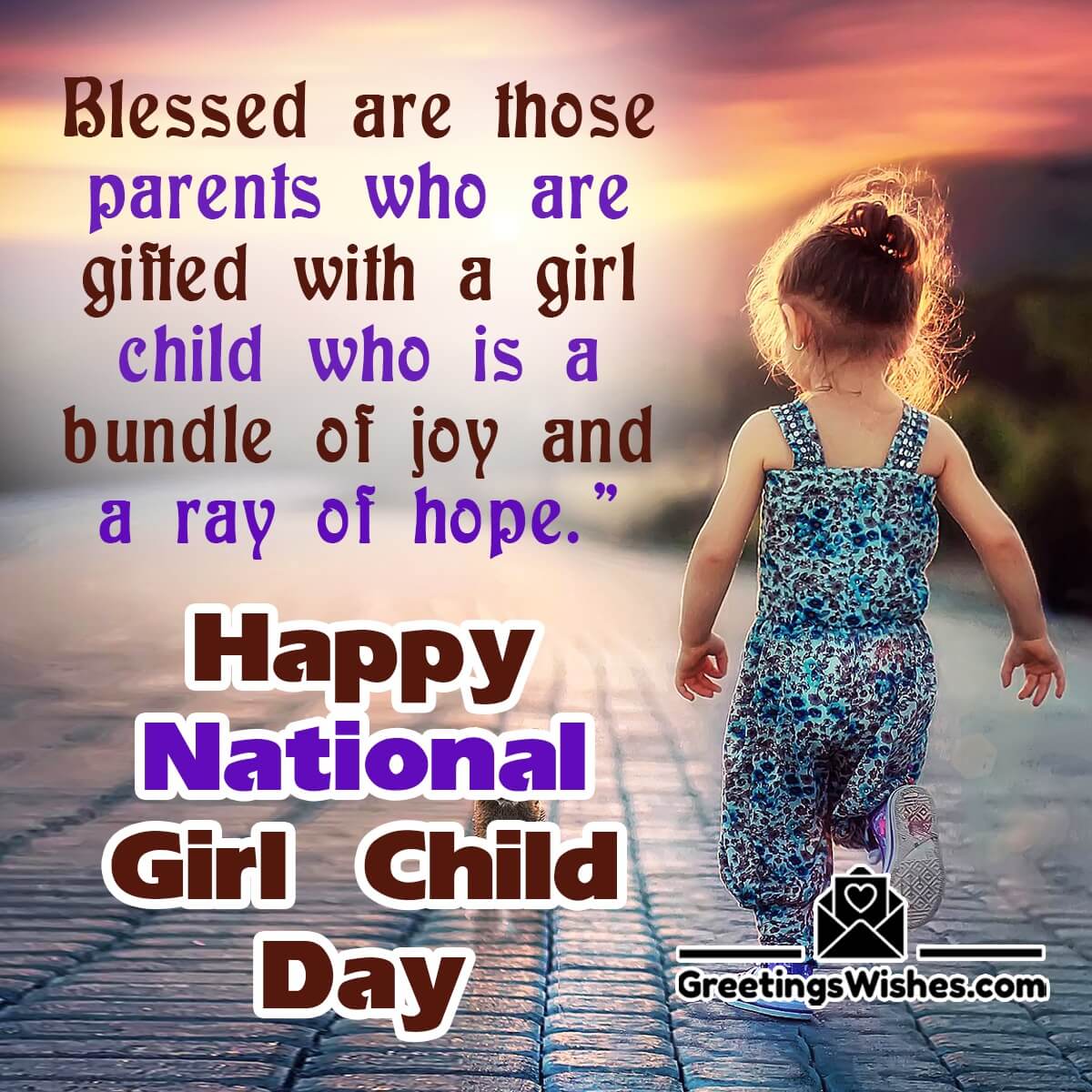 Happy National Girl Child Day Blessing