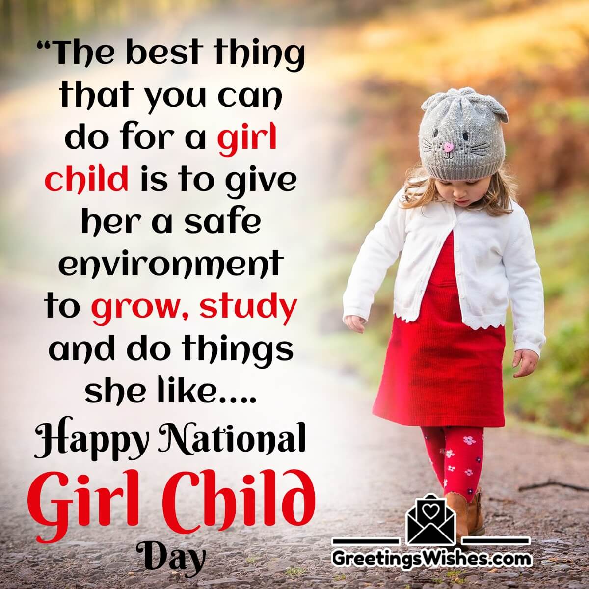 Happy National Girl Child Day Status